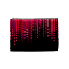 Line Vertical Plaid Light Black Red Purple Pink Sexy Cosmetic Bag (medium)  by Mariart