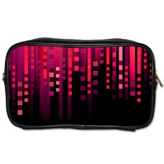 Line Vertical Plaid Light Black Red Purple Pink Sexy Toiletries Bags by Mariart