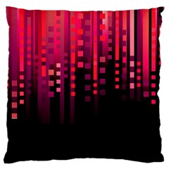 Line Vertical Plaid Light Black Red Purple Pink Sexy Large Cushion Case (one Side) by Mariart