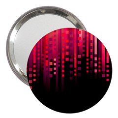 Line Vertical Plaid Light Black Red Purple Pink Sexy 3  Handbag Mirrors by Mariart