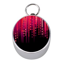 Line Vertical Plaid Light Black Red Purple Pink Sexy Mini Silver Compasses by Mariart