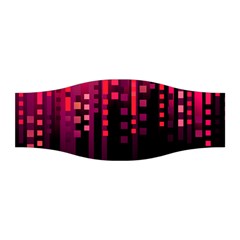 Line Vertical Plaid Light Black Red Purple Pink Sexy Stretchable Headband by Mariart