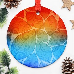 Leaf Color Sam Rainbow Ornament (round) by Mariart