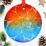 Leaf Color Sam Rainbow Ornament (Round) Front