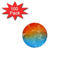 Leaf Color Sam Rainbow 1  Mini Buttons (100 Pack)  by Mariart