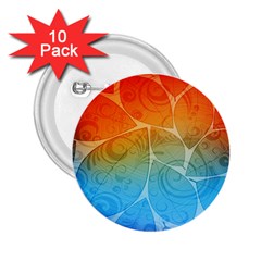 Leaf Color Sam Rainbow 2 25  Buttons (10 Pack)  by Mariart