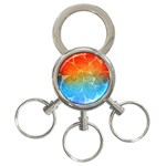 Leaf Color Sam Rainbow 3-Ring Key Chains Front