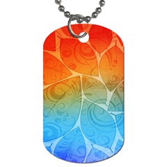 Leaf Color Sam Rainbow Dog Tag (one Side) by Mariart