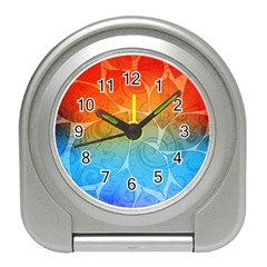 Leaf Color Sam Rainbow Travel Alarm Clocks by Mariart