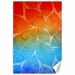 Leaf Color Sam Rainbow Canvas 24  X 36  by Mariart