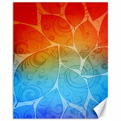 Leaf Color Sam Rainbow Canvas 11  X 14   by Mariart