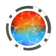 Leaf Color Sam Rainbow Poker Chip Card Guard by Mariart