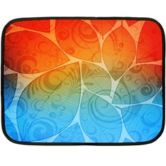 Leaf Color Sam Rainbow Double Sided Fleece Blanket (mini)  by Mariart