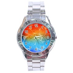 Leaf Color Sam Rainbow Stainless Steel Analogue Watch by Mariart