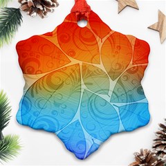 Leaf Color Sam Rainbow Ornament (snowflake) by Mariart