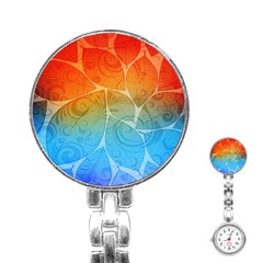 Leaf Color Sam Rainbow Stainless Steel Nurses Watch by Mariart