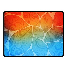 Leaf Color Sam Rainbow Double Sided Fleece Blanket (small)  by Mariart