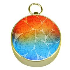 Leaf Color Sam Rainbow Gold Compasses by Mariart