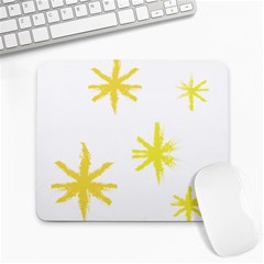 Line Painting Yellow Star Large Mousepads by Mariart