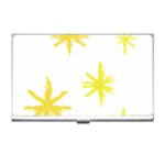 Line Painting Yellow Star Business Card Holders Front