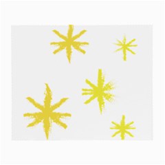 Line Painting Yellow Star Small Glasses Cloth by Mariart