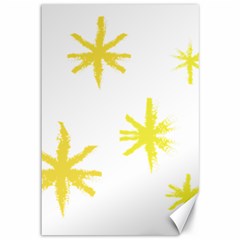 Line Painting Yellow Star Canvas 12  X 18   by Mariart