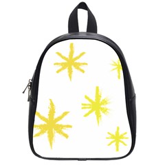 Line Painting Yellow Star School Bags (small)  by Mariart