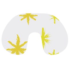 Line Painting Yellow Star Travel Neck Pillows by Mariart