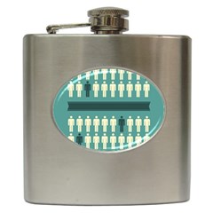 Man Peoplr Line Hip Flask (6 Oz) by Mariart