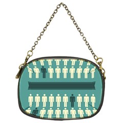 Man Peoplr Line Chain Purses (two Sides) 