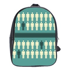 Man Peoplr Line School Bags(large)  by Mariart