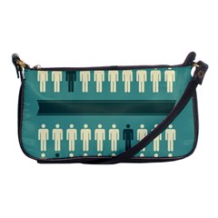 Man Peoplr Line Shoulder Clutch Bags by Mariart