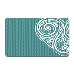 Line Wave Chevron Star Blue Love Heart Sea Beach Magnet (rectangular)