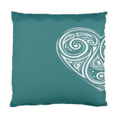 Line Wave Chevron Star Blue Love Heart Sea Beach Standard Cushion Case (one Side) by Mariart