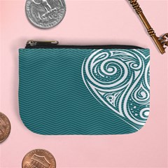 Line Wave Chevron Star Blue Love Heart Sea Beach Mini Coin Purses by Mariart