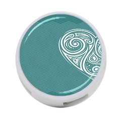 Line Wave Chevron Star Blue Love Heart Sea Beach 4-port Usb Hub (two Sides)  by Mariart