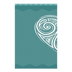 Line Wave Chevron Star Blue Love Heart Sea Beach Shower Curtain 48  X 72  (small)  by Mariart