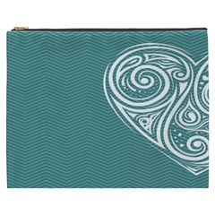 Line Wave Chevron Star Blue Love Heart Sea Beach Cosmetic Bag (xxxl)  by Mariart