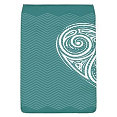 Line Wave Chevron Star Blue Love Heart Sea Beach Flap Covers (l)  by Mariart