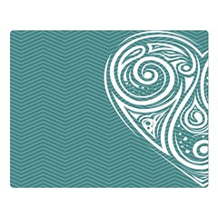 Line Wave Chevron Star Blue Love Heart Sea Beach Double Sided Flano Blanket (large)  by Mariart