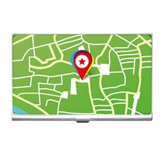 Map Street Star Location Business Card Holders by Mariart