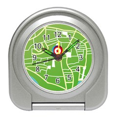 Map Street Star Location Travel Alarm Clocks by Mariart