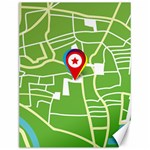 Map Street Star Location Canvas 12  x 16   11.86 x15.41  Canvas - 1