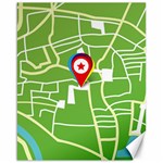 Map Street Star Location Canvas 16  x 20   15.75 x19.29  Canvas - 1