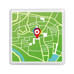 Map Street Star Location Memory Card Reader (square) 