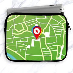 Map Street Star Location Apple Ipad 2/3/4 Zipper Cases by Mariart