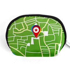 Map Street Star Location Accessory Pouches (medium)  by Mariart