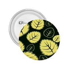 Leaf Green Yellow 2.25  Buttons