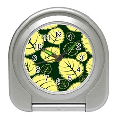 Leaf Green Yellow Travel Alarm Clocks