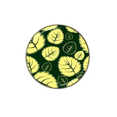 Leaf Green Yellow Hat Clip Ball Marker